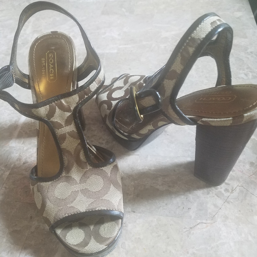 Original Coach High Heel Shoes.